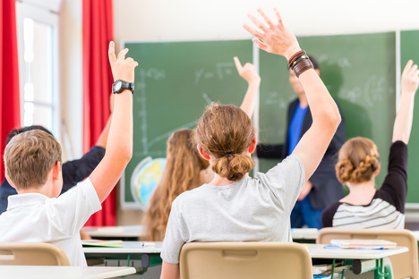 children in a classroom