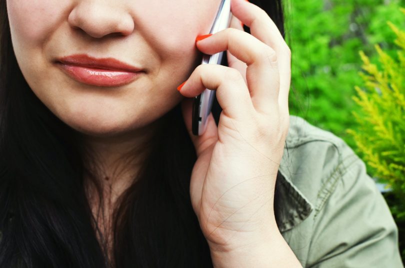 woman using a mobile phone