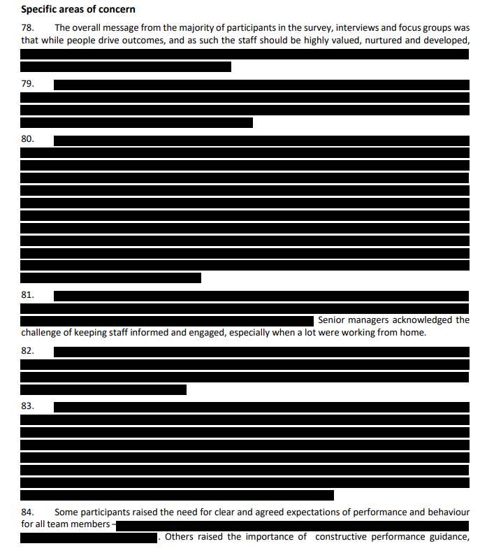 redacted pages of DSD survey