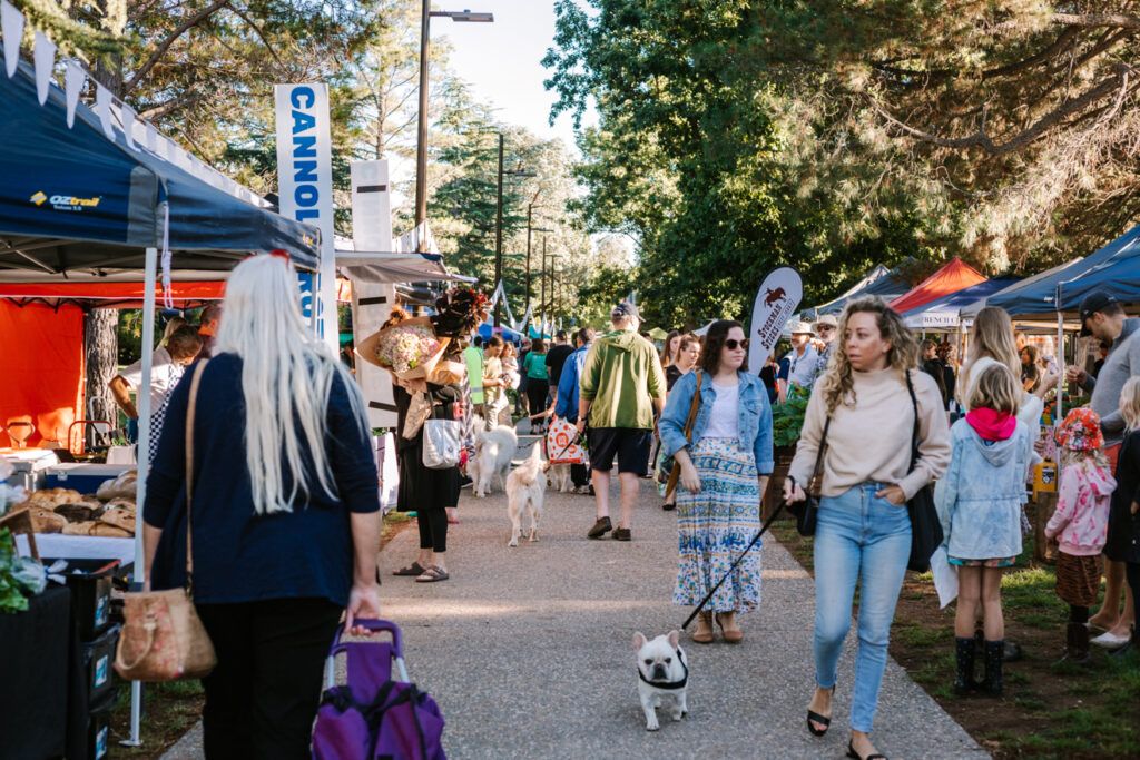 Haig Park markets.