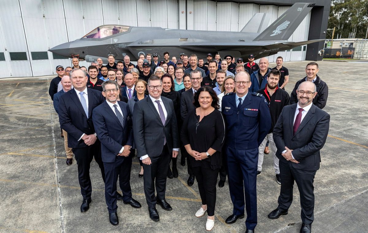 F-35, Defence Industry Minister Pat Conroy, BAE Systems Australia and RAAF members