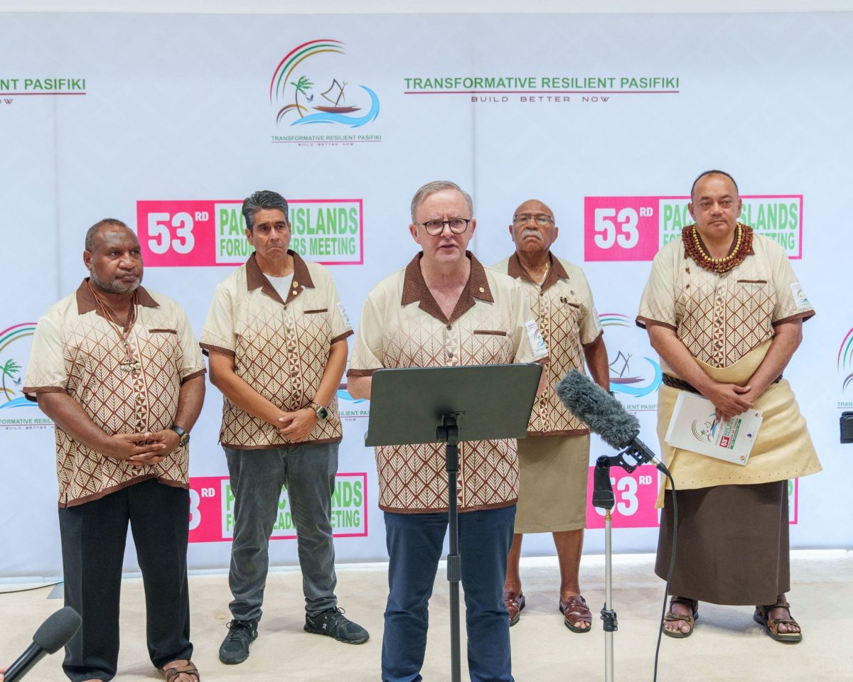 Anthony Albanese at the Pacific Island Forum