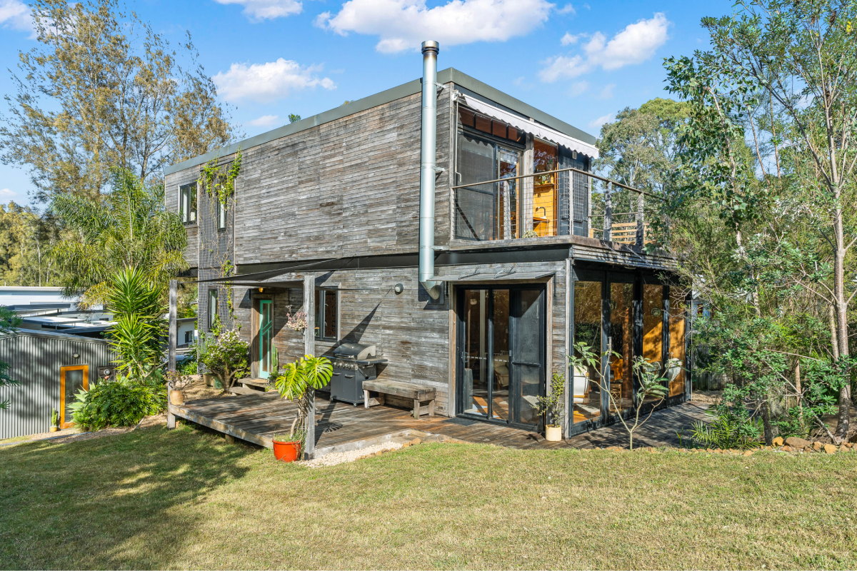 exterior of two story house