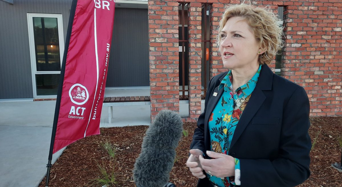 Emma Davidson outside a clinic