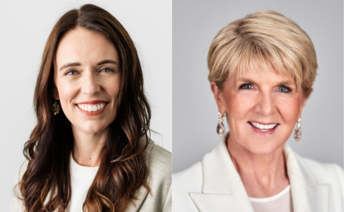 Dame Jacinda Adern and The Hon Julie Bishop