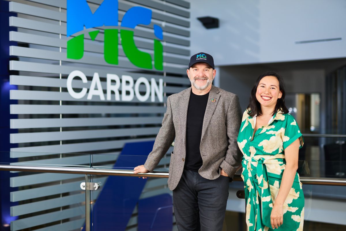 Two MCi co-founders Marcus Dawe and Sophia Hamblin Wang at their Newcastle office