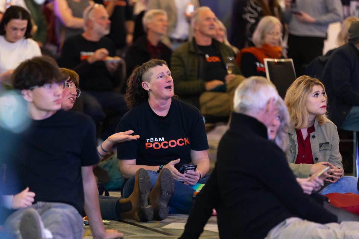 David Pocock supporters on election night