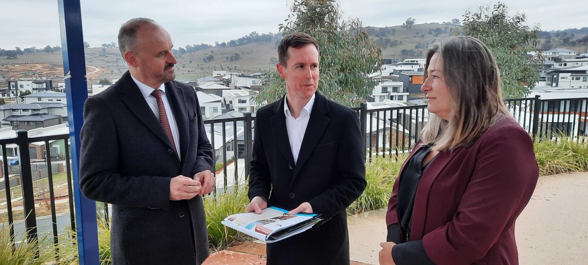 Andrew Barr, Chris Steel, Yvette Berry