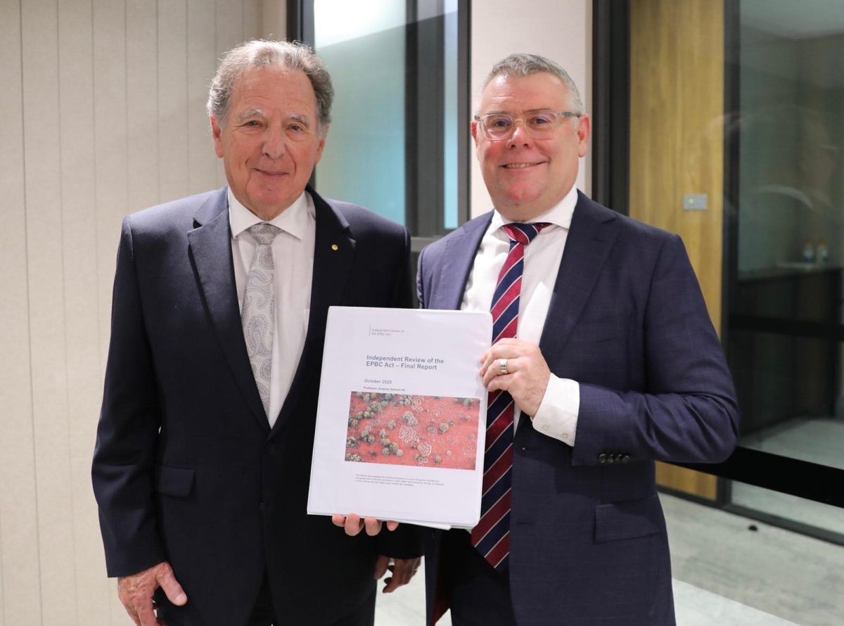 Graeme Samuel and Senator Murray Watt