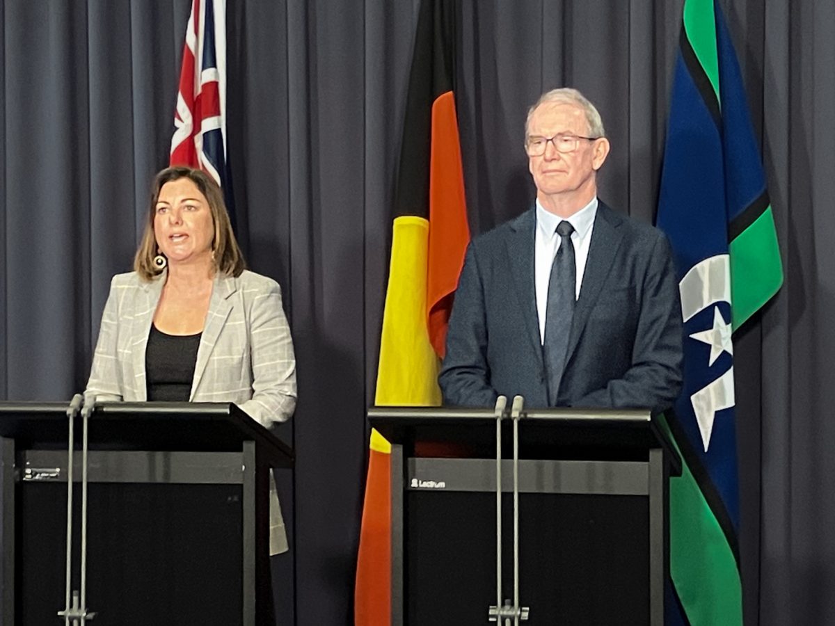 Kristy McBain and Brendan Moon