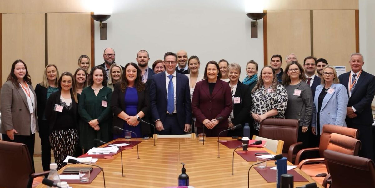 The group met with Illawarra MPs Alison Byrnes, Stephen Jones and Fiona Phillips. 