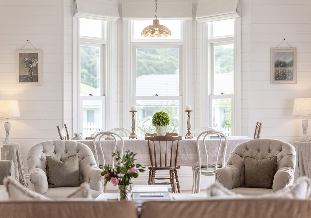 Dining room with bay window at 56 Parker Crescent in Berry