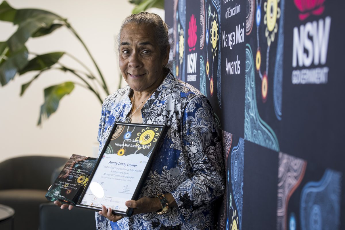 Aunty Lindy Lawler is recognised for her outstanding contribution to education at the 2024 Nanga Mai awards.