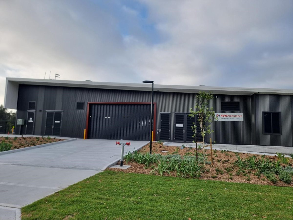 The new Fairy Meadow ambulance station at the University of Wollongong Innovation Campus. 