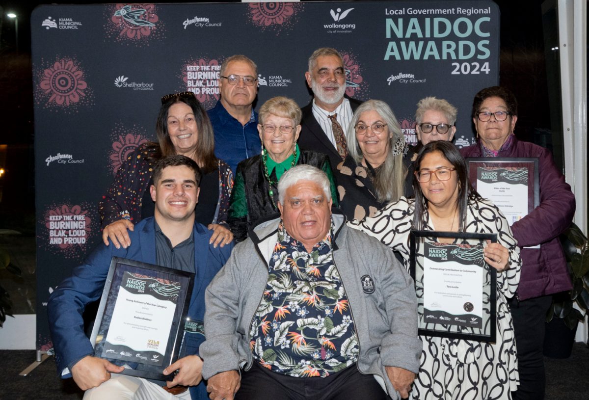 Kealan with family NAIDOC Awards