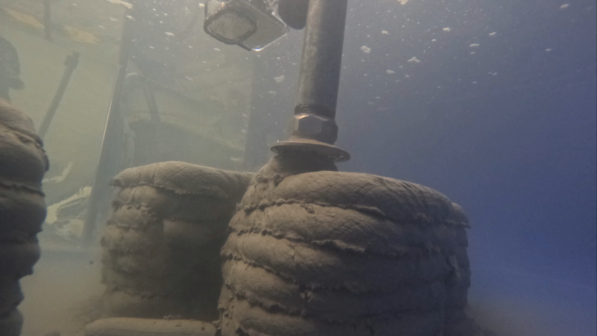 3D underwater printing in action