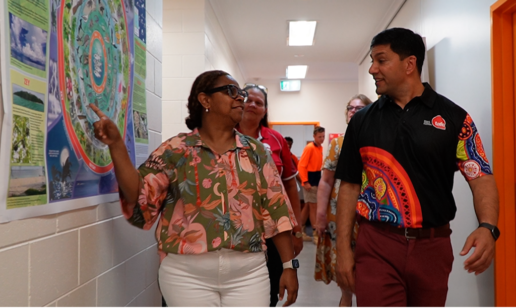 Cynthia Lui visits the future TAFE Health Hub