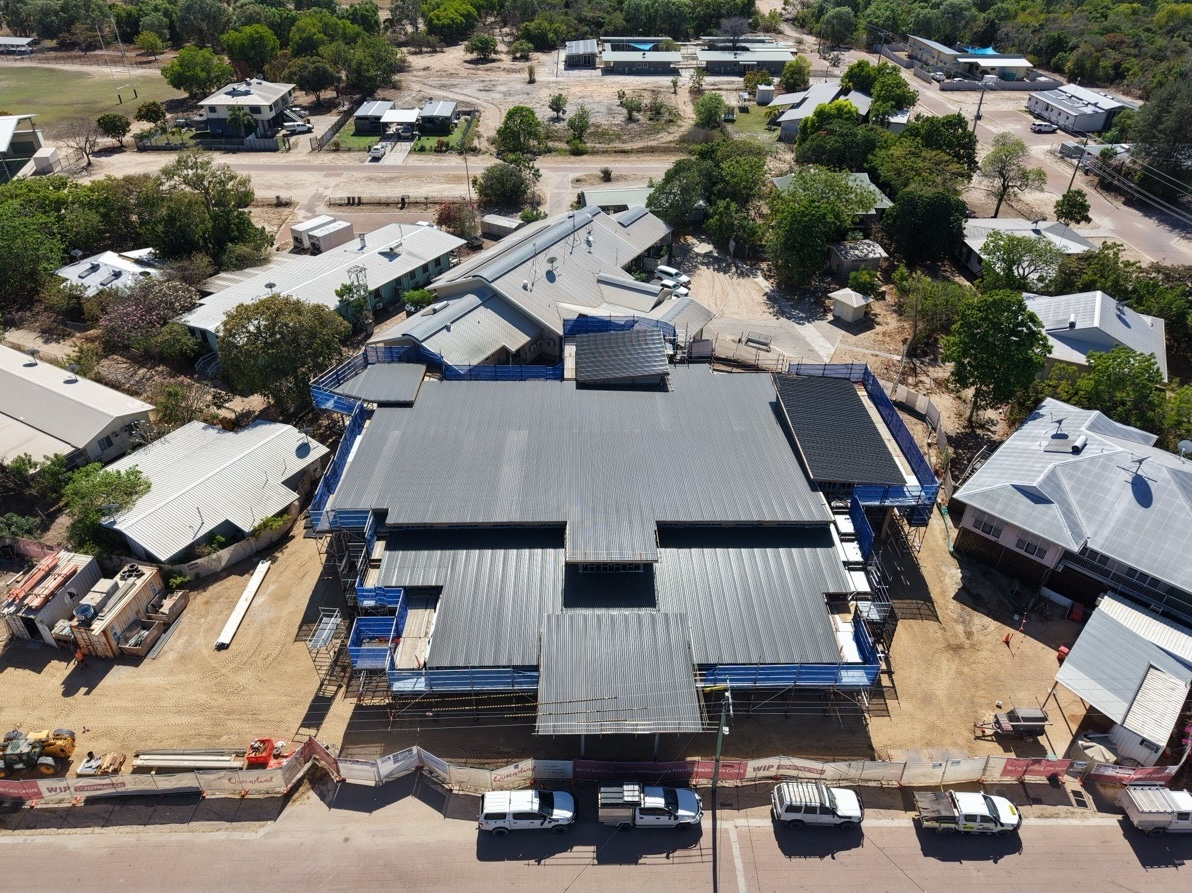Aerial view of the new Pormpuraaw PHCC