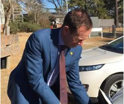 Ginninderry’s electric cars on a charge