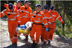 Volunteers hand it to emergency services