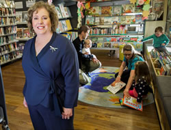 Libraries line up top shelf books