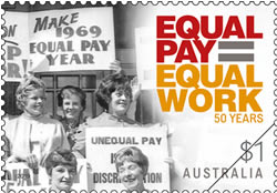 Stamp marks equal pay struggle