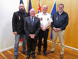 Firefighting volunteers rewarded