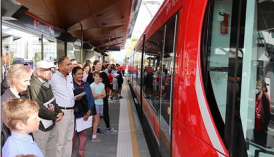 Light rail carries its first million