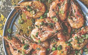 Chilli and Mint Prawns