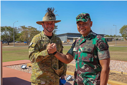 Army soldiers on in Indonesia