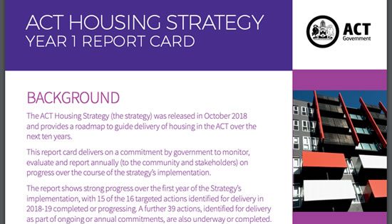 Housing Strategy report card released