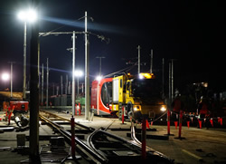 Light rail maintenance after hours