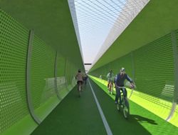 Pedal to metal for cycling superhighway