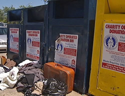 Recycle renewals as charity bins gone