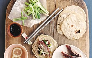 Duck pancakes