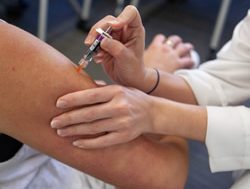 Drive-through service for flu jabs