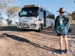 Regional school buses click to seatbelts