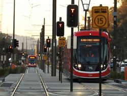 Heavy gains on light rail corridor