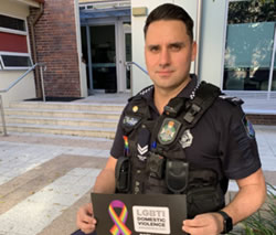 Police coach LGBTI+ on domestic violence
