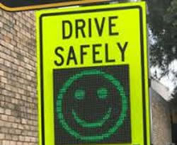 Drivers face up to smiley speed killer