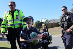 Police on-the-spot for 6-year-old Travis