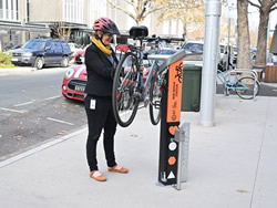 Bikes pedal up for city repair stations