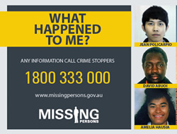 Police home in on Missing Persons