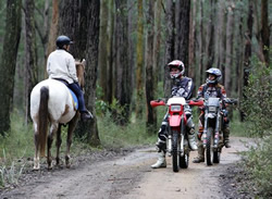 Trail bike riders warned to stay on track