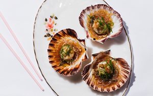 Steamed Scallops