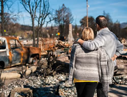 Mental help cool for fire victims