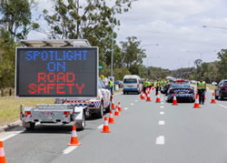 Road safety blitz in problem suburb