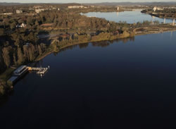 Seaplane makes splash on Lake Burley Griffin