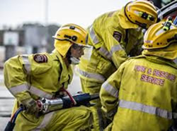 Hot competition for firefighter graduates