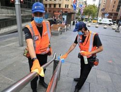 Transport squads cleaning up for travellers